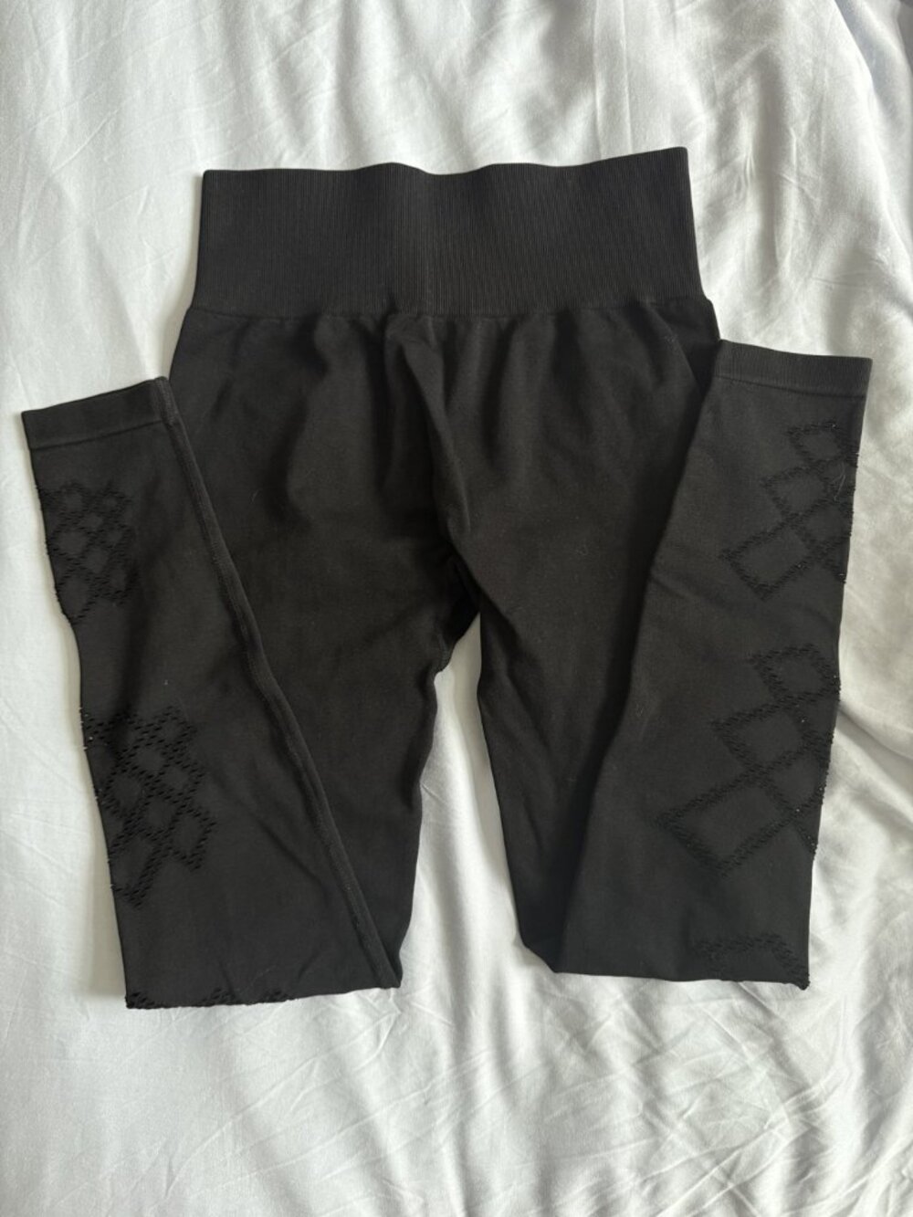 Black Activewear Bundle 9 Pieces Sports Bras Crop Tops Leggings XS-S